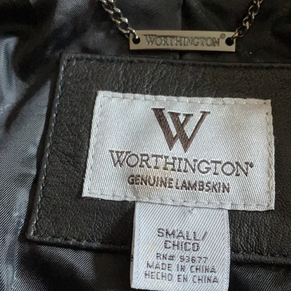 Vintage Soft Black Leather Flared Jacket Sz Small - Picture 8 of 8